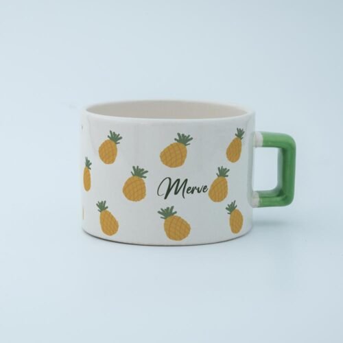 Ananas Desenli Fincan - Görsel 2