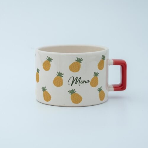 Ananas Desenli Fincan - Görsel 4