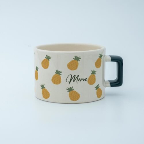 Ananas Desenli Fincan - Görsel 5