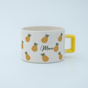 Ananas Desenli Fincan