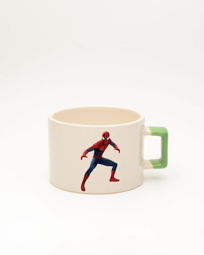 Açık Yeşil kulplu İsimli Spiderman Fincan 1, ön yüz