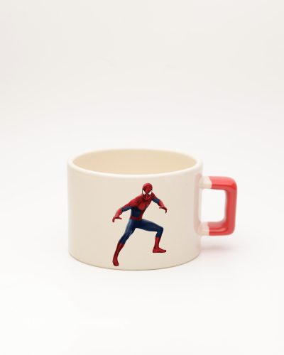 Kırmızı kulplu İsimli Spiderman Fincan 1, ön yüz