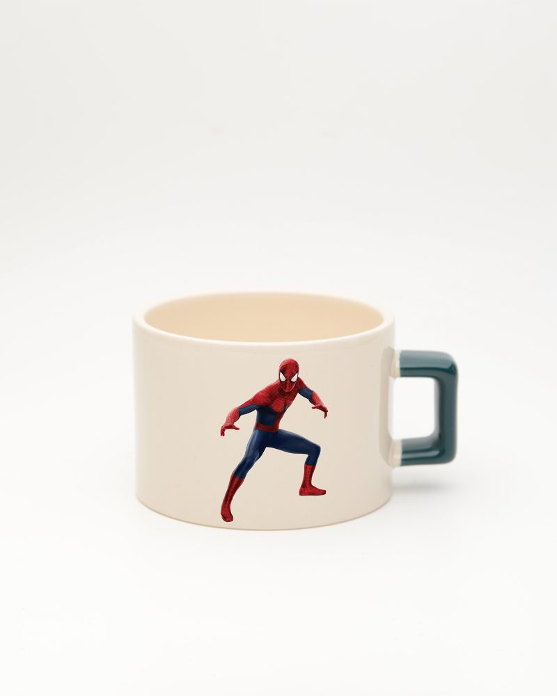 Koyu Yeşil kulplu İsimli Spiderman Fincan 1, ön yüz