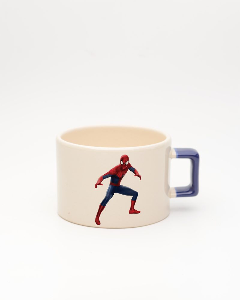 Lacivert kulplu İsimli Spiderman Fincan 1, ön yüz