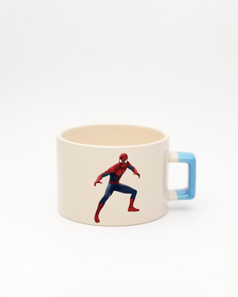 Mavi kulplu İsimli Spiderman Fincan 1, ön yüz