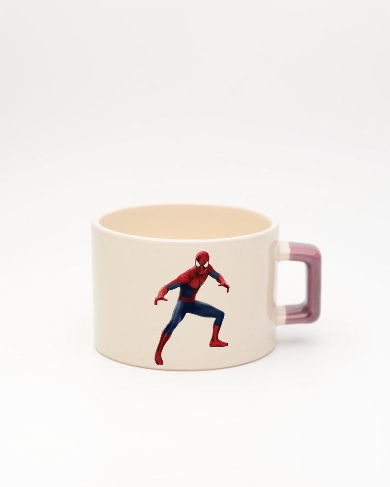 Mor kulplu İsimli Spiderman Fincan 1, ön yüz