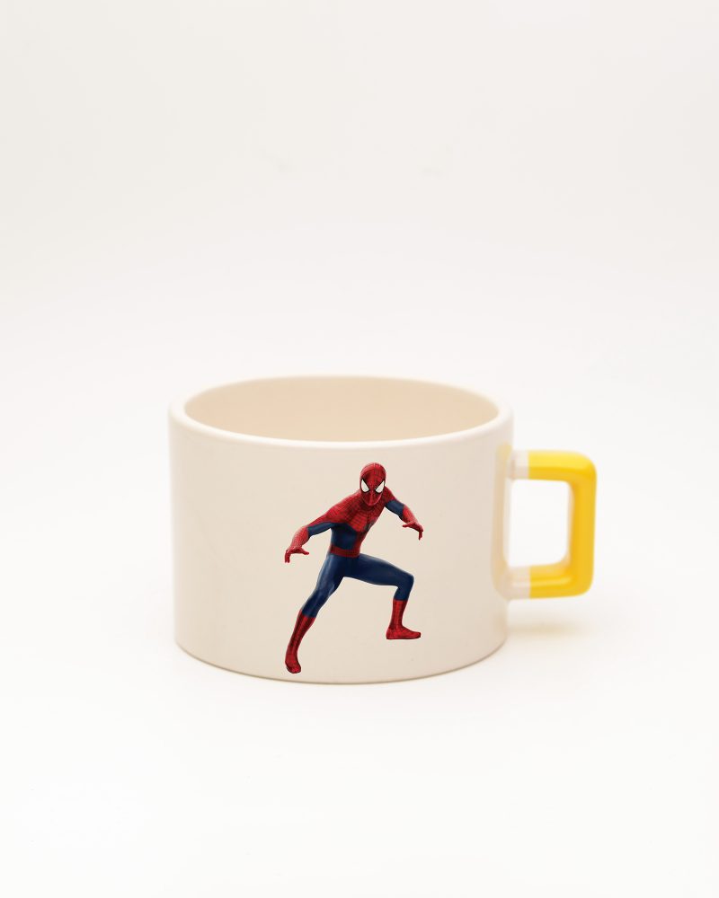 Sarı kulplu İsimli Spiderman Fincan 1, ön yüz