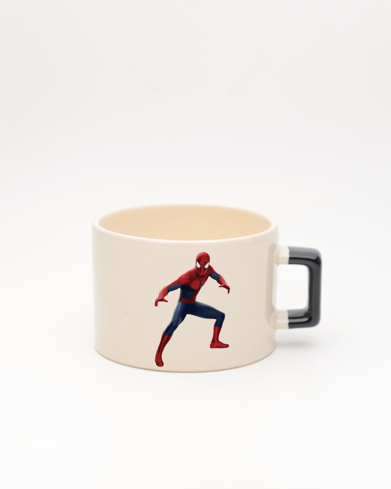 Siyah kulplu İsimli Spiderman Fincan 1, ön yüz