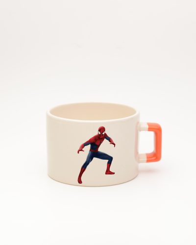 Turuncu kulplu İsimli Spiderman Fincan 1, ön yüz