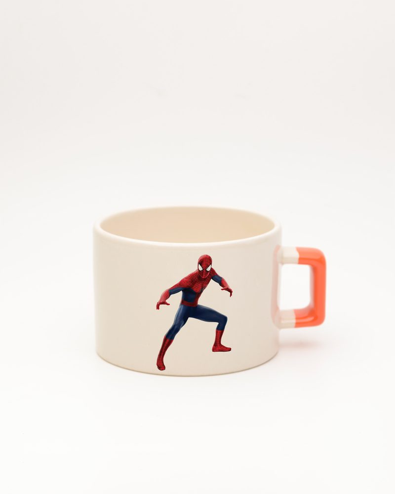 Turuncu kulplu İsimli Spiderman Fincan 1, ön yüz