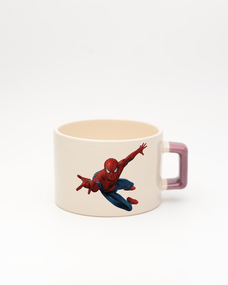 Mor kulplu İsimli Spiderman Fincan 2, ön yüz