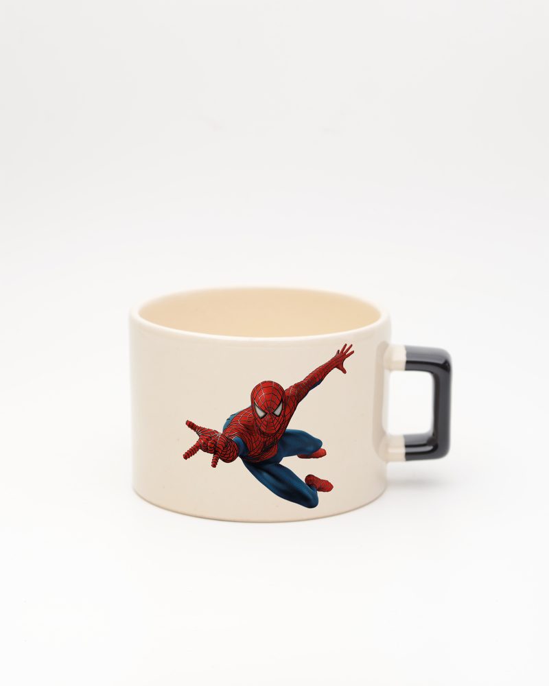 Siyah kulplu İsimli Spiderman Fincan 2, ön yüz