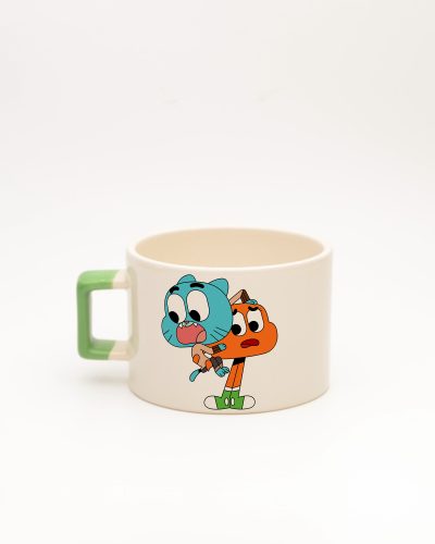 Açık Yeşil kulplu İsme Özel Darwin Fincan, arka yüz