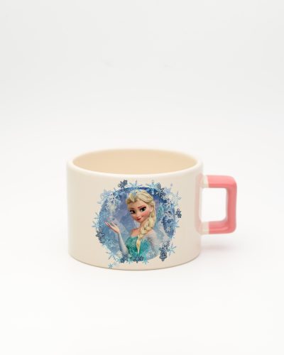 Pembe kulplu İsme Özel Elsa Fincan, ön yüz