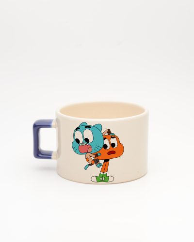Lacivert kulplu İsme Özel Gumball Fincan, arka yüz