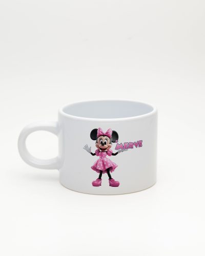 Beyaz İsme Özel Minnie Mouse Fincan, arka yüz