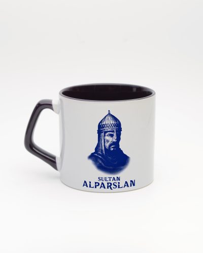 Koyu Mor kulplu ve içi koyu mor Sultan Alparslan Kupa, arka yüz