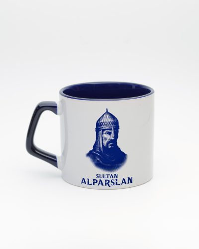 Lacivert kulplu ve içi lacivert Sultan Alparslan Kupa, arka yüz