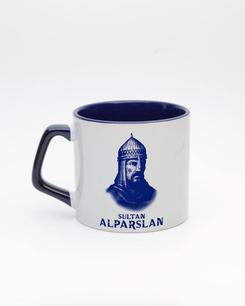 Lacivert kulplu ve içi lacivert Sultan Alparslan Kupa, arka yüz