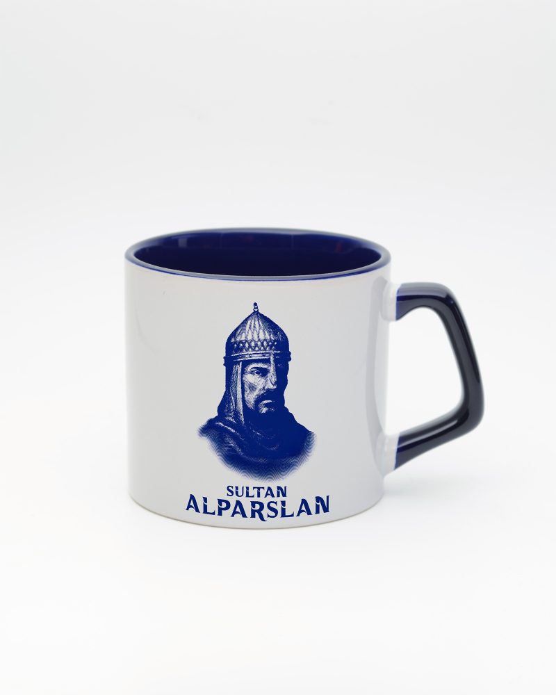 Lacivert kulplu ve içi lacivert Sultan Alparslan Kupa, ön yüz