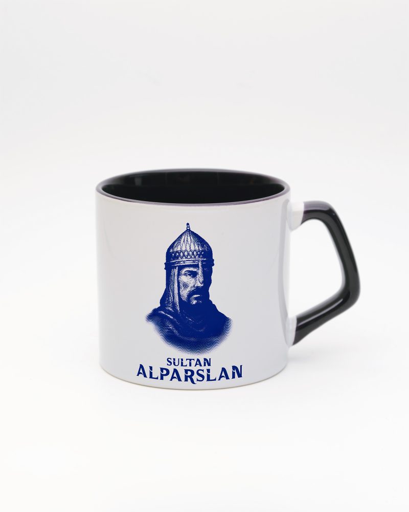 Siyah kulplu ve içi siyah Sultan Alparslan Kupa, ön yüz