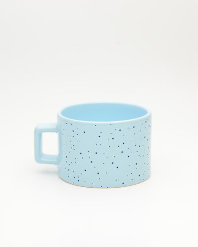 Pastel mavi Minimalist İsimli Pastel Fincan, arka yüz
