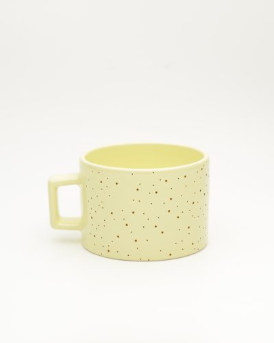 Pastel sarı Minimalist İsimli Pastel Fincan, arka yüz