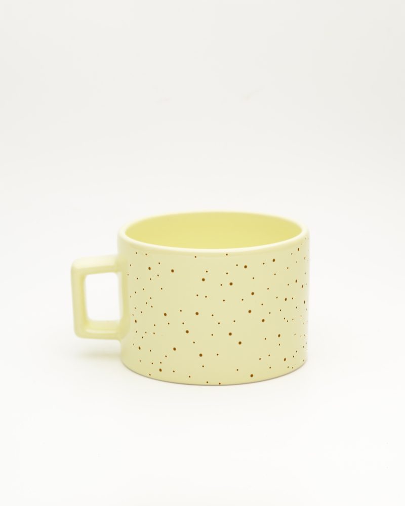 Pastel sarı Minimalist İsimli Pastel Fincan, arka yüz
