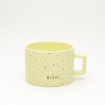 Pastel sarı Minimalist İsimli Pastel Fincan, ön yüz