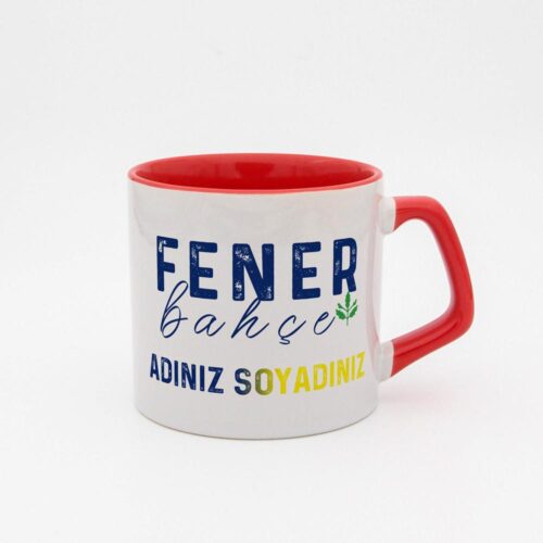 Sarı Lacivert İsimli Moka Kupa - Görsel 6