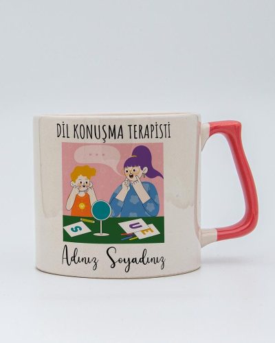 İsme Özel Dil Konuşma Terapisti kupa - Görsel 1