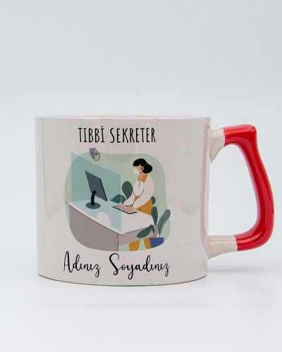 İsme Özel Tıbbi Sekreter Kupa - Görsel 5