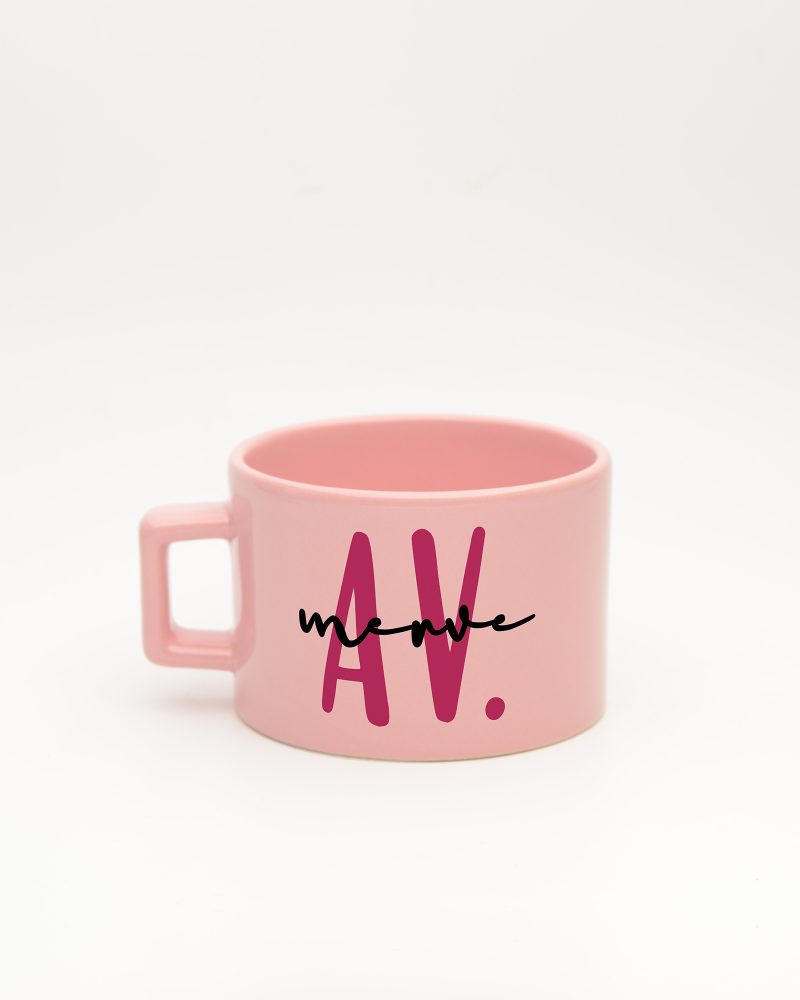 Pastel pembe Avukat İsimli Fincan, arka yüz