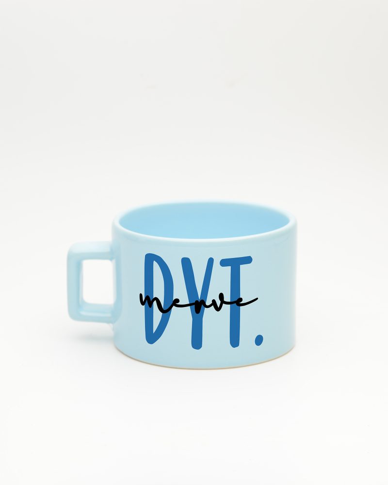 Pastel mavi Diyetisyen İsimli Fincan, arka yüz