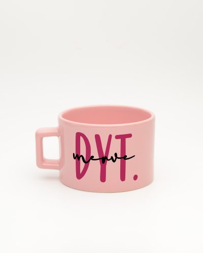 Pastel pembe Diyetisyen İsimli Fincan, arka yüz