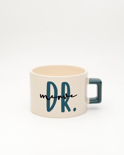 Koyu Yeşil kulplu Doktor İsimli Fincan, ön yüz