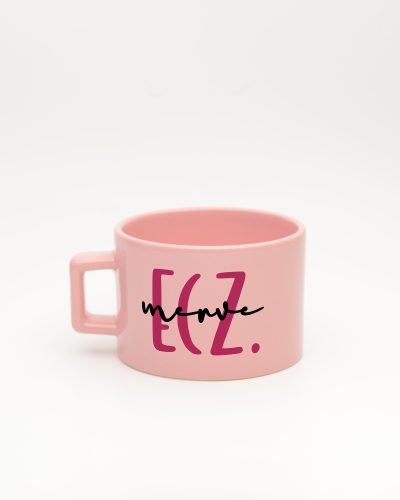 Pastel pembe Eczacı İsimli Fincan, arka yüz