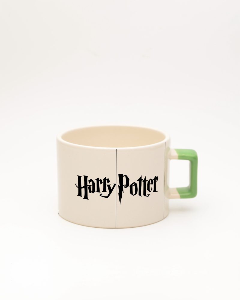 Açık Yeşil kulplu Harry Potter Silüet Fincan, ön yüz