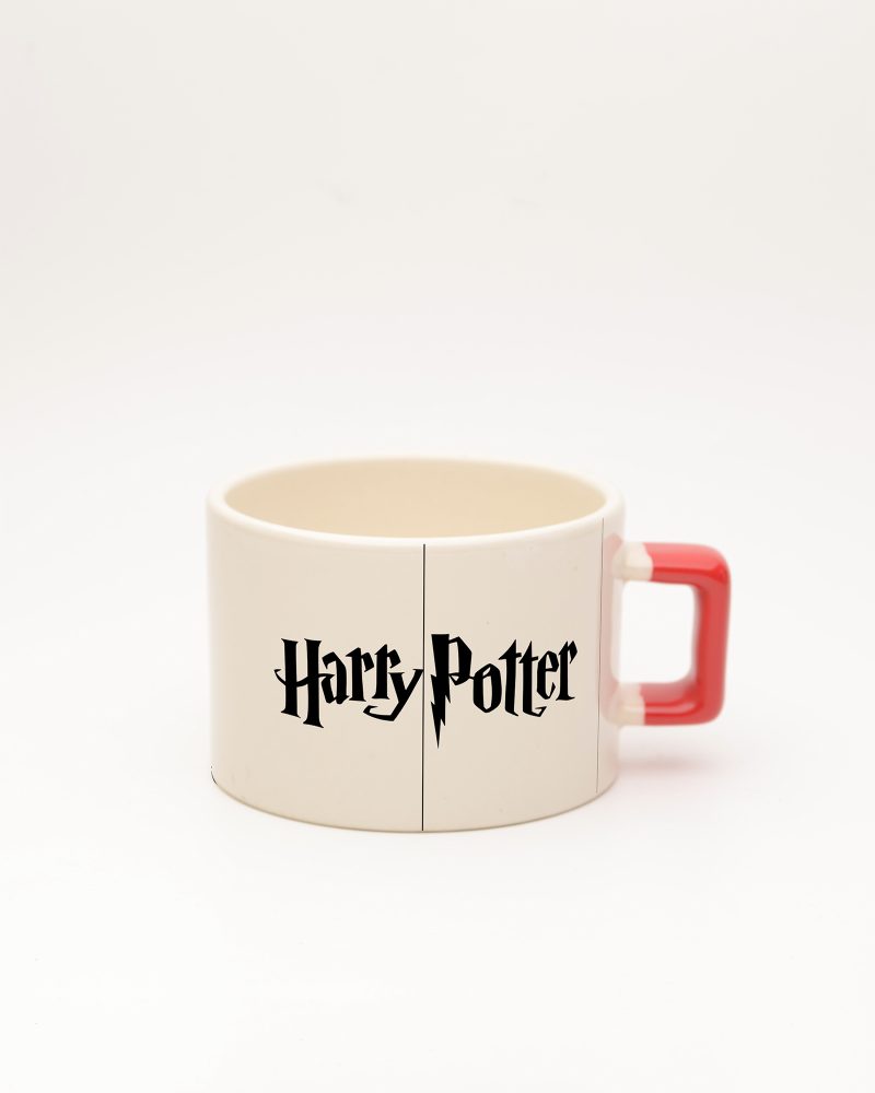 Kırmızı kulplu Harry Potter Silüet Fincan, ön yüz