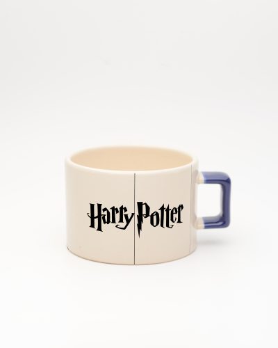 Lacivert kulplu Harry Potter Silüet Fincan, ön yüz