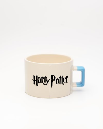 Mavi kulplu Harry Potter Silüet Fincan, ön yüz