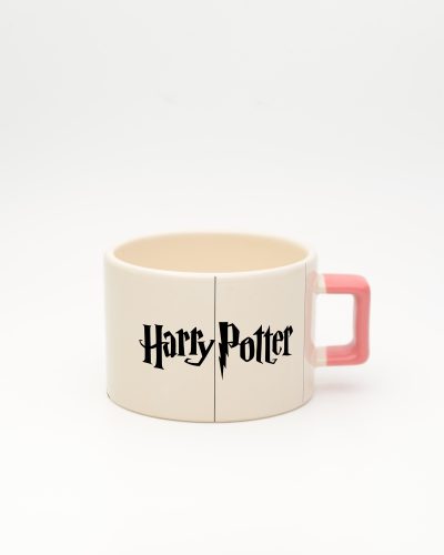 Pembe kulplu Harry Potter Silüet Fincan, ön yüz