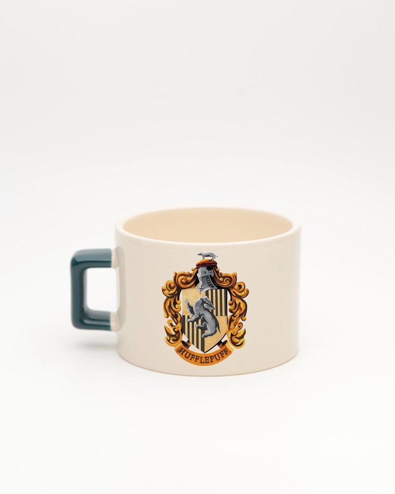 Koyu Yeşil kulplu Hufflepuff İsimli Fincan, arka yüz