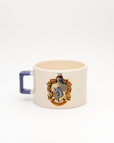 Lacivert kulplu Hufflepuff İsimli Fincan, arka yüz