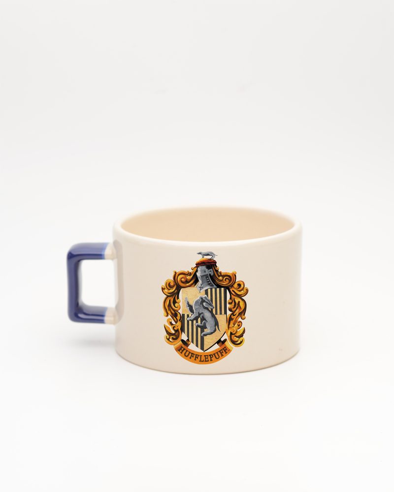 Lacivert kulplu Hufflepuff İsimli Fincan, arka yüz