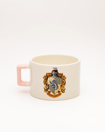 Toz Pembe kulplu Hufflepuff İsimli Fincan, arka yüz
