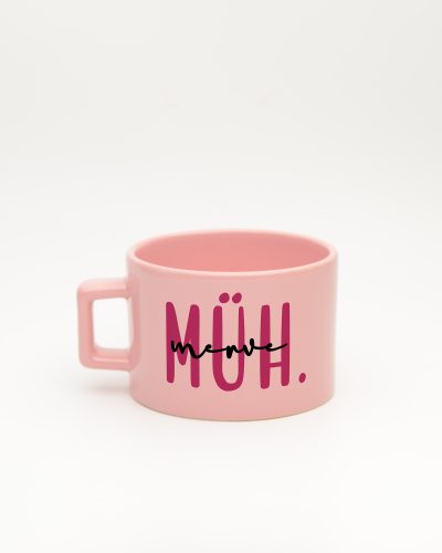 Pastel pembe Mühendis İsimli Fincan, arka yüz