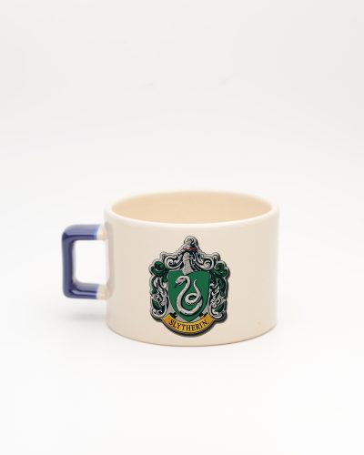 Lacivert kulplu Slytherin İsimli Fincan, arka yüz