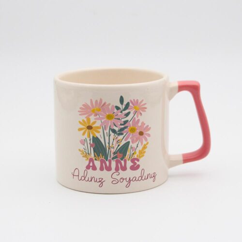 Çiçekli İsimli Anne Gala Kupa - Görsel 1