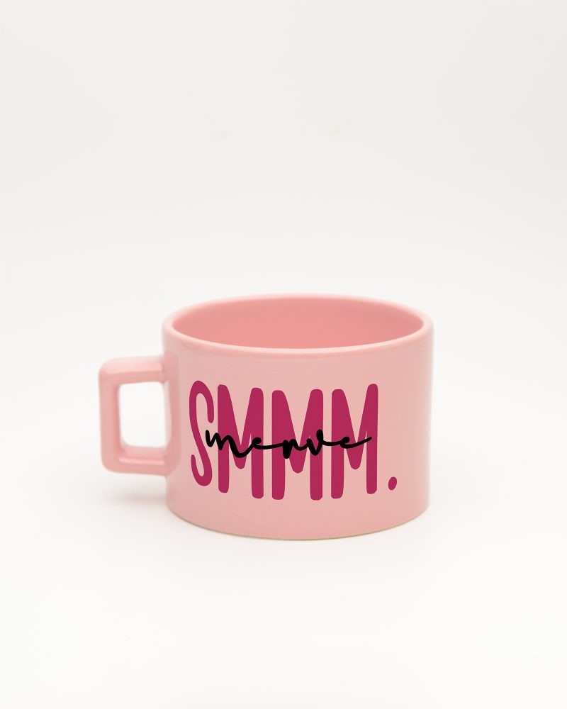Pastel pembe Mali Müşavir İsimli Fincan, arka yüz